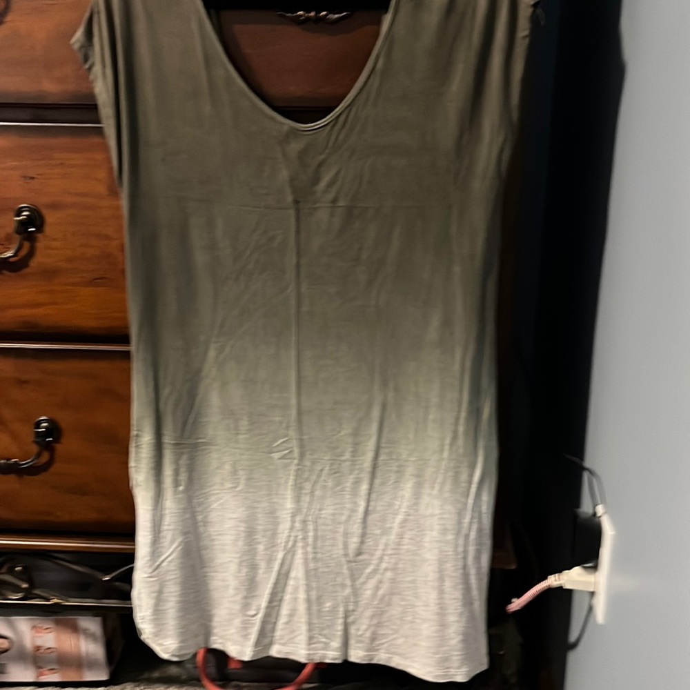 Green ombré dress